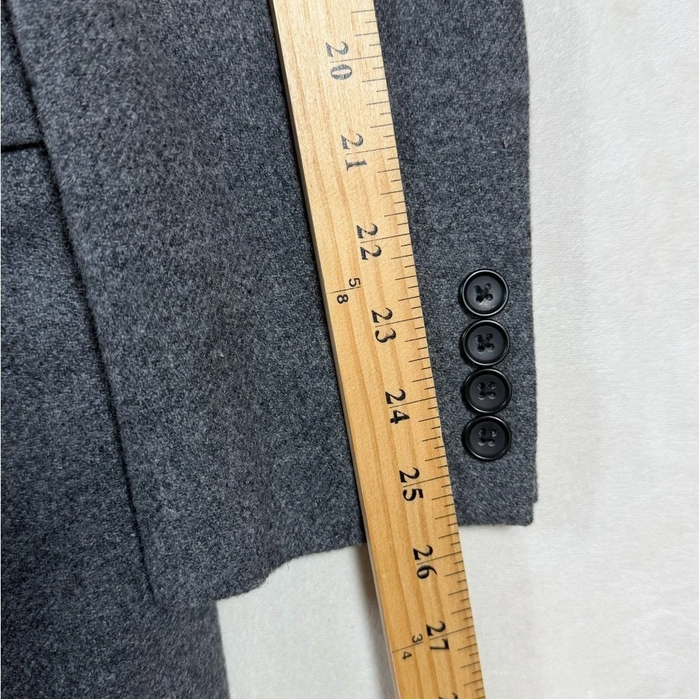 J. Crew 42R Classic Wool Blend Charcoal Gray Blazer Staple Business Coat
